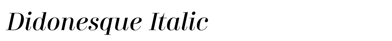Didonesque Italic
